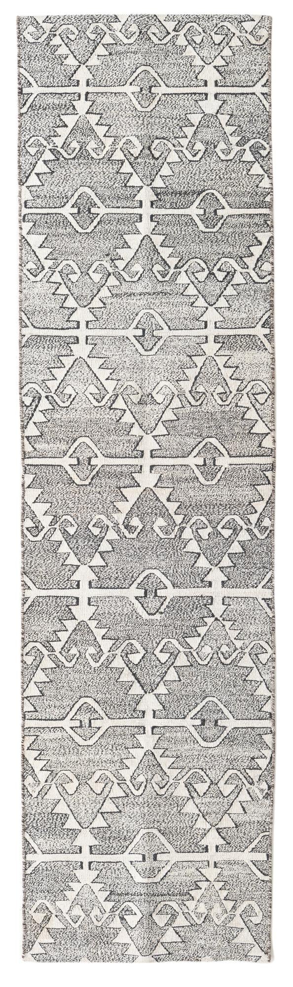 2' 6 x 9' 4 Hand Woven Kilim Modern Wool Runner Rug