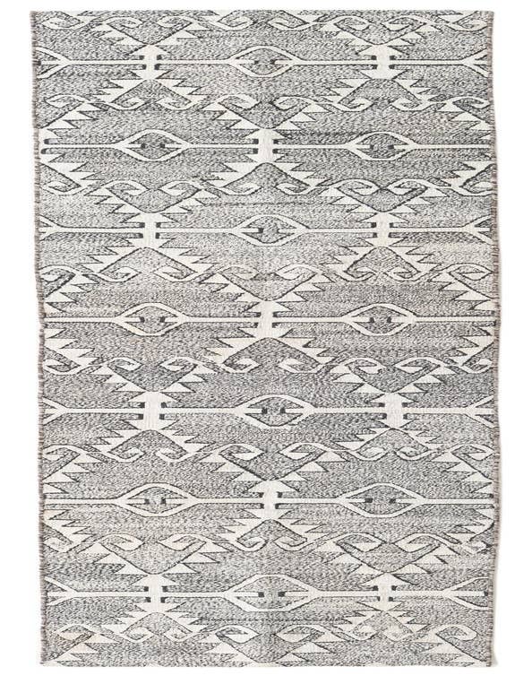 Detail image of 2' 6 x 9' 4 Hand Woven Kilim Modern Wool Runner Rug