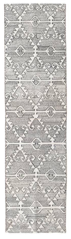 Detail image of 2' 6 x 9' 4 Hand Woven Kilim Modern Wool Runner Rug