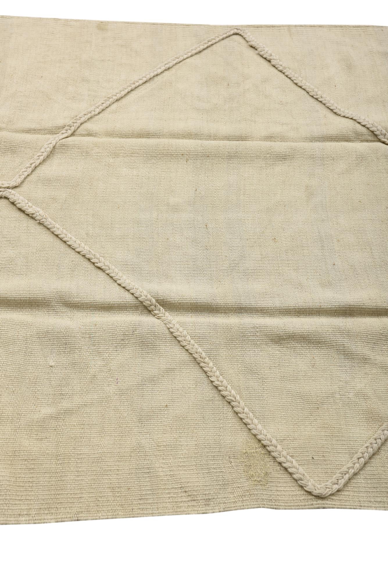 3' 6 x 10' 9 Hand Woven Kilim Modern Wool Runner Rug