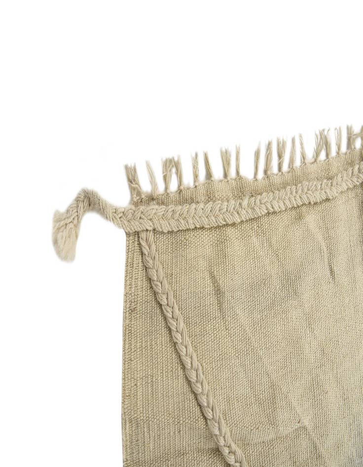 Detail image of 3' 6 x 10' 9  Hand Woven Kilim Modern Wool Runner Rug