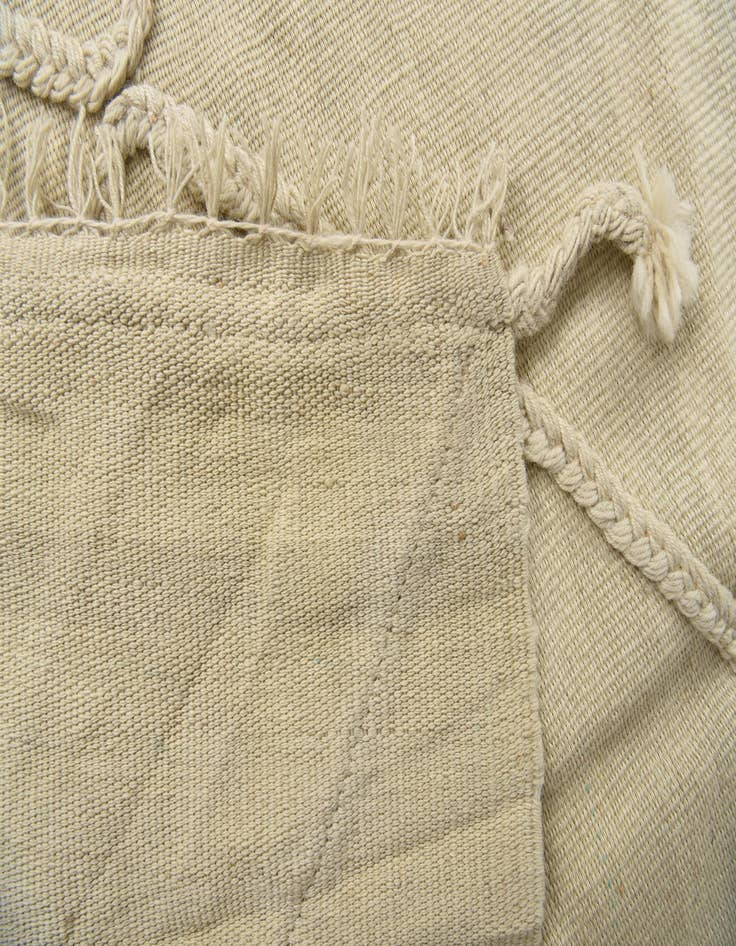 Detail image of 3' 6 x 10' 9  Hand Woven Kilim Modern Wool Runner Rug