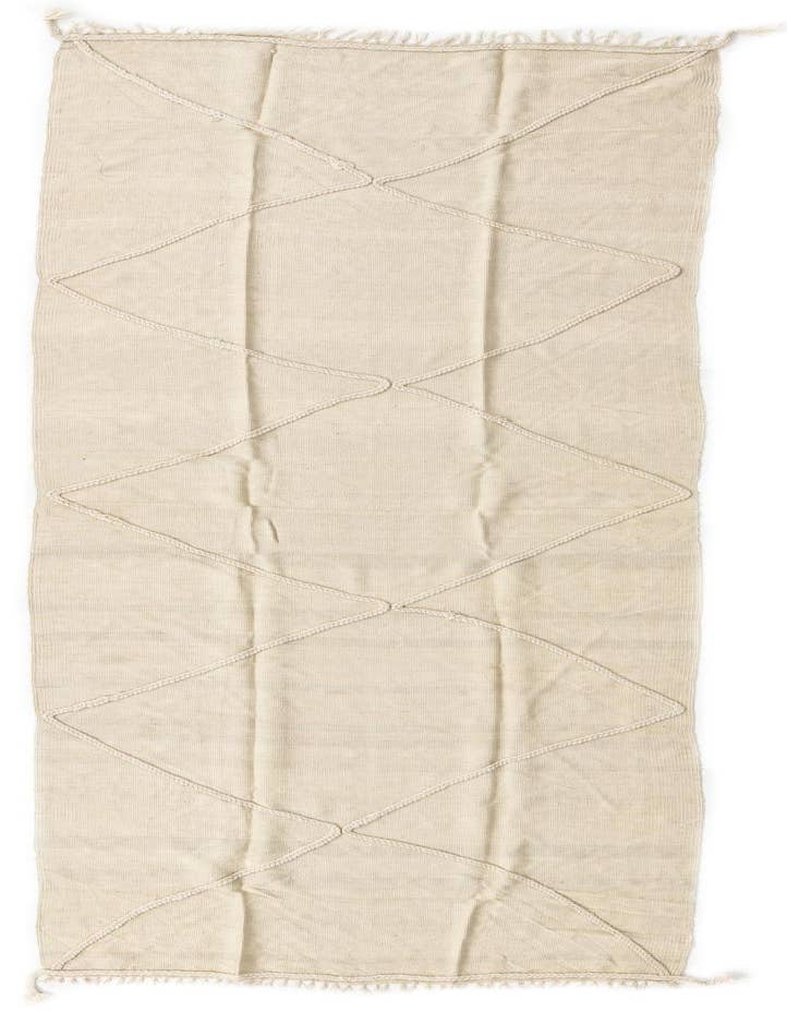 Detail image of 3' 6 x 10' 9 Hand Woven Kilim Modern Wool Runner Rug