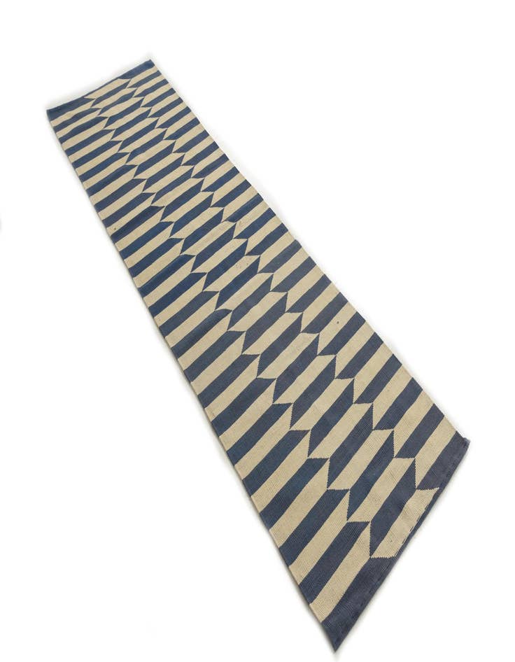 Detail image of 2' 9 x 9' 6  Hand Woven Kilim Modern Wool Runner Rug