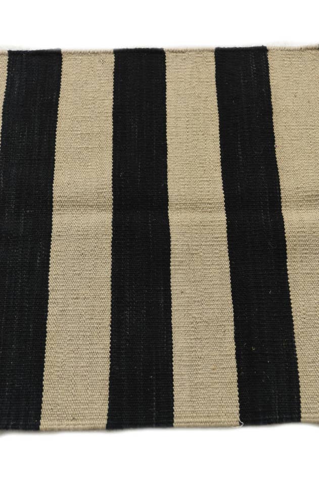 Detail image of 1' 9 x 14' 5 Hand Woven Kilim Modern Wool Runner Rug