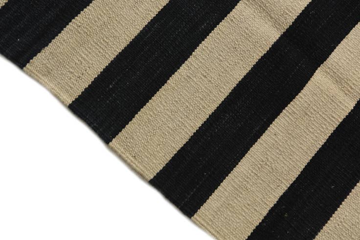 Detail image of 1' 9 x 14' 5 Hand Woven Kilim Modern Wool Runner Rug