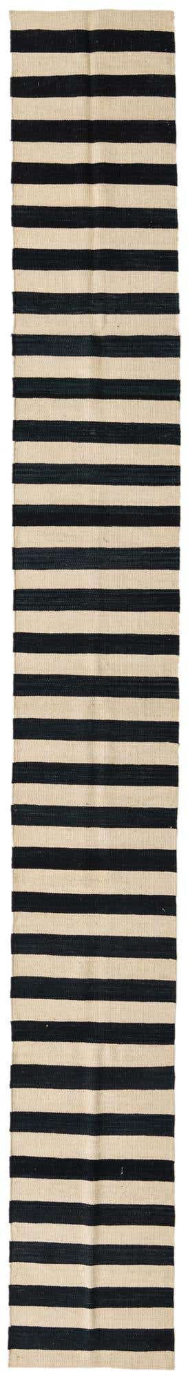 1' 9 x 14' 5 Hand Woven Kilim Modern Wool Runner Rug