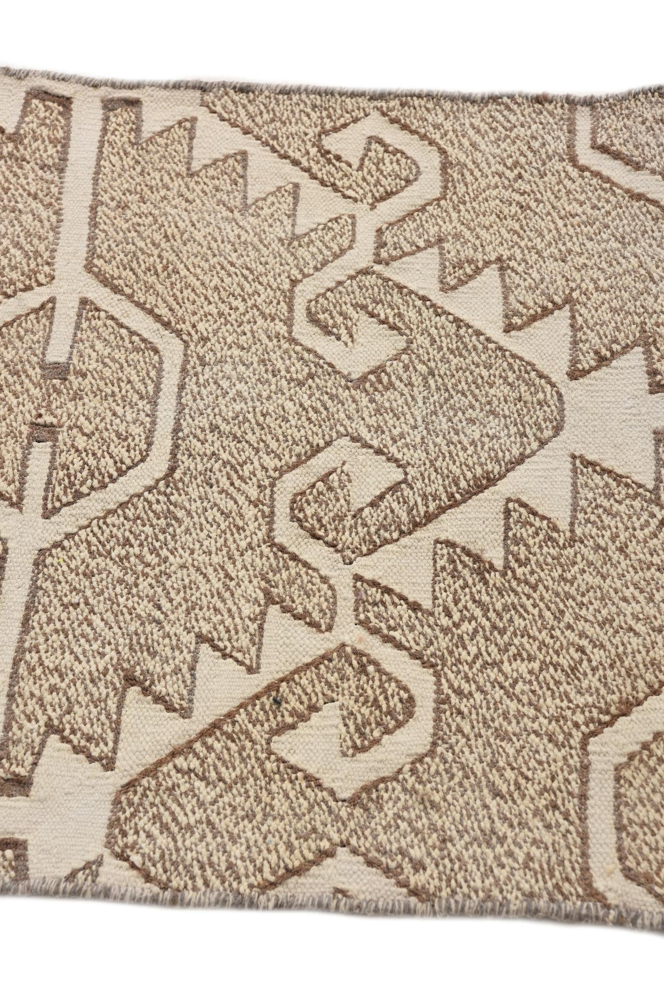 2' x 7' 5 Hand Woven Kilim Modern Wool Runner Rug