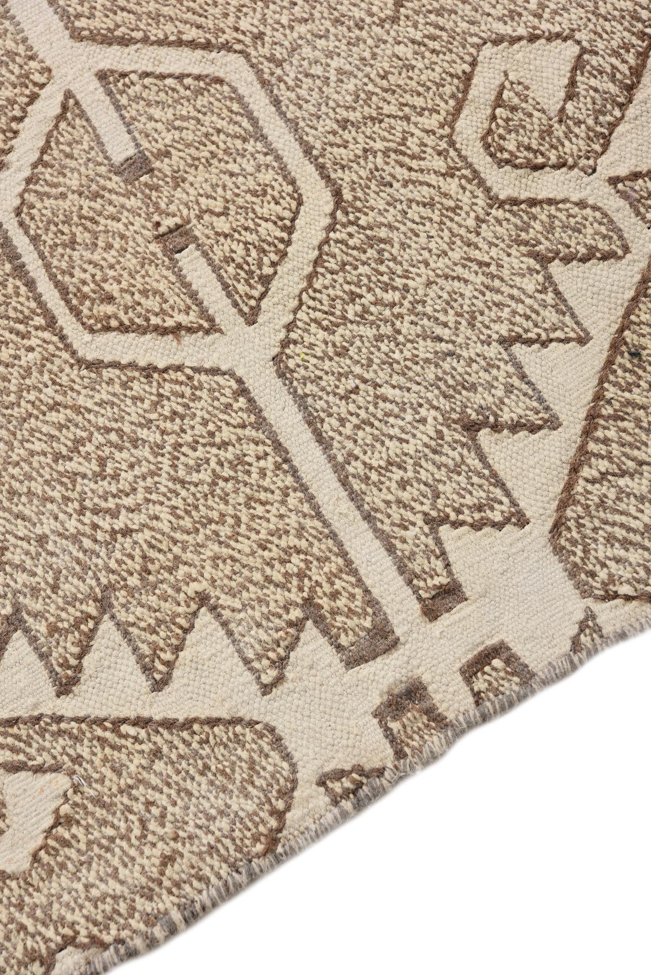 2' x 7' 5 Hand Woven Kilim Modern Wool Runner Rug