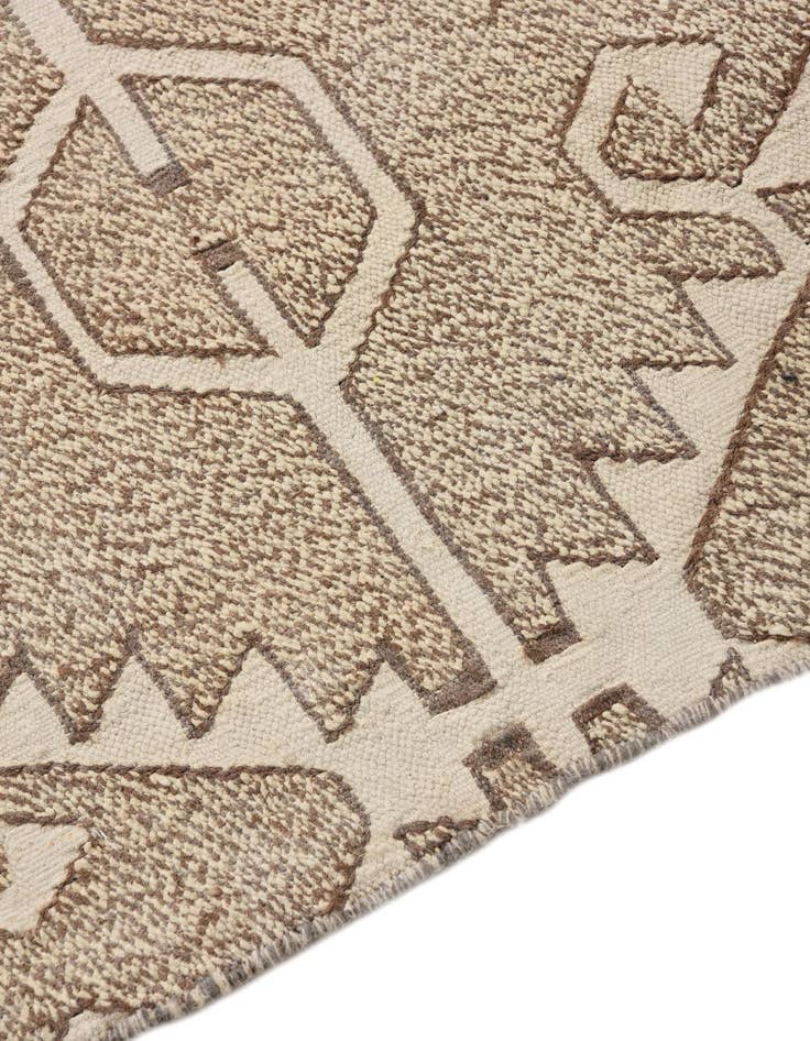 Detail image of 2' x 7' 5  Hand Woven Kilim Modern Wool Runner Rug
