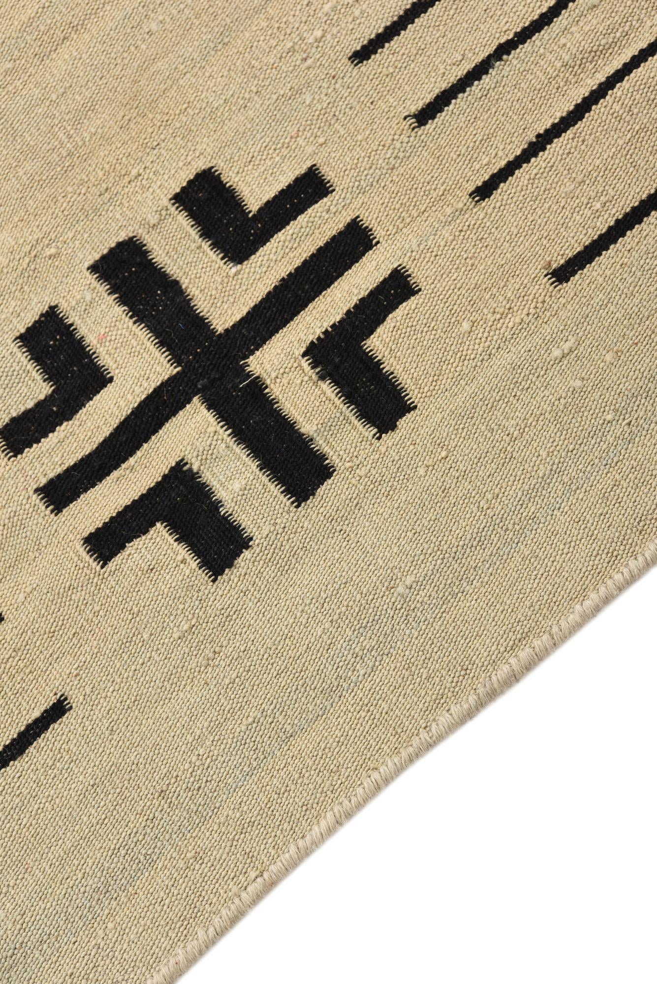 2' 3 x 7' 5 Hand Woven Kilim Modern Wool Runner Rug