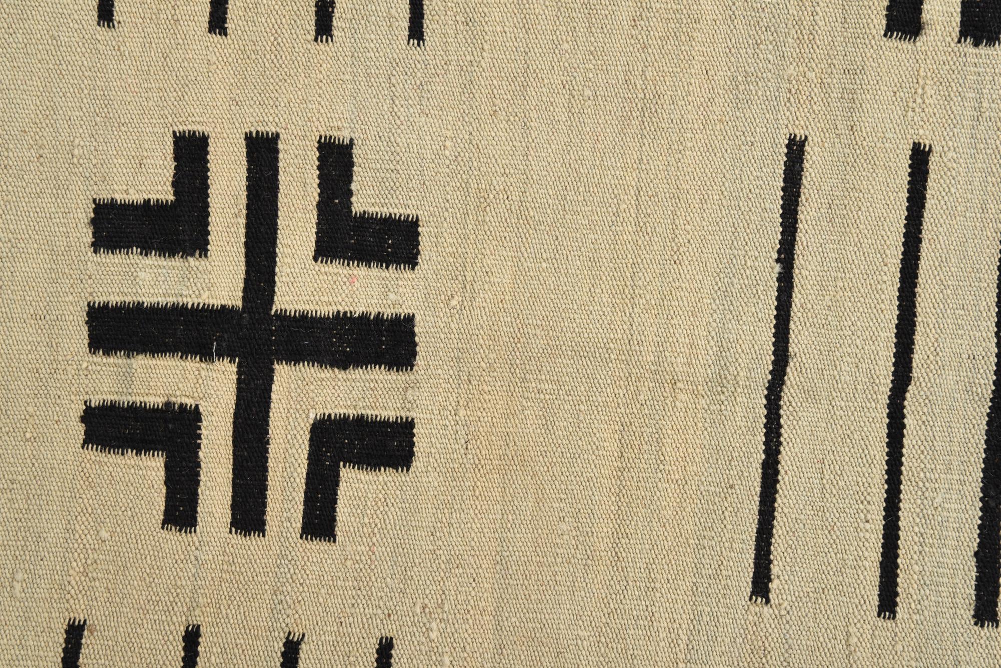 2' 3 x 7' 5 Hand Woven Kilim Modern Wool Runner Rug