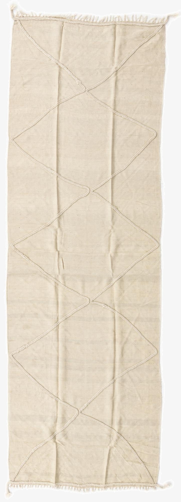 3' 6 x 10' 9  Hand Woven Kilim Modern Wool Runner Rug