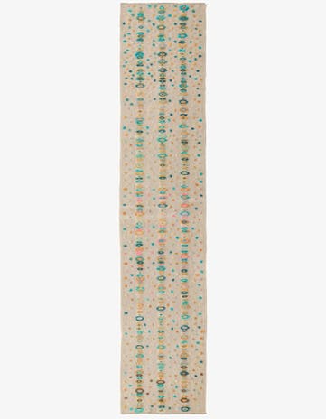 2' 8 x 12' 7 Hand Woven Kilim Modern Wool Runner Rug