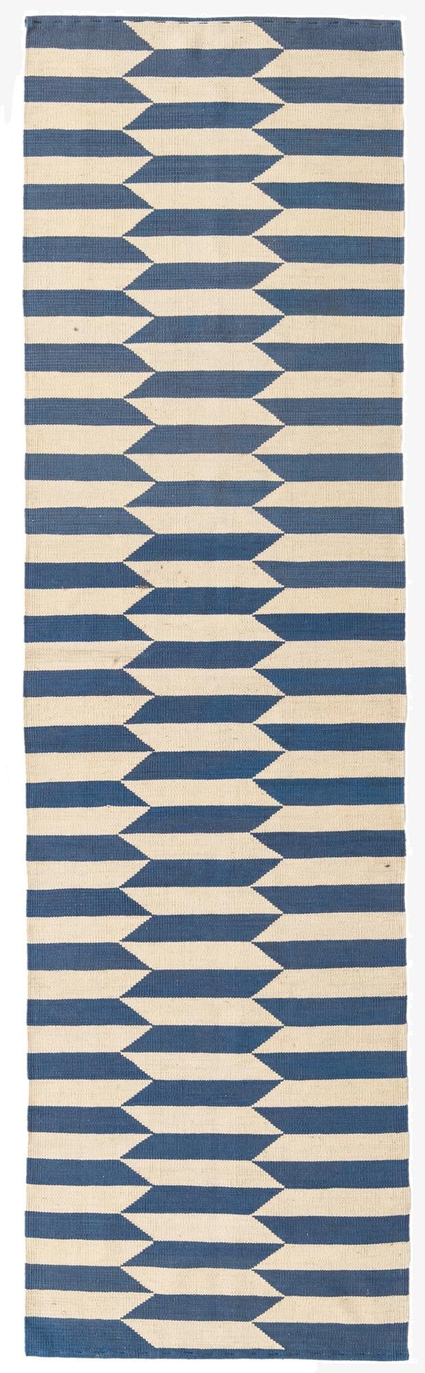 2' 9 x 9' 6  Hand Woven Kilim Modern Wool Runner Rug
