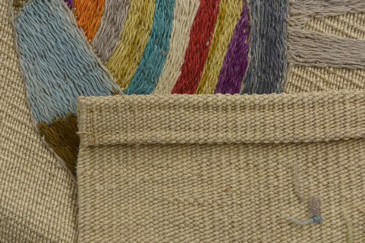 2' 4 x 9' 2 Hand Woven Kilim Suzani Wool Runner Rug