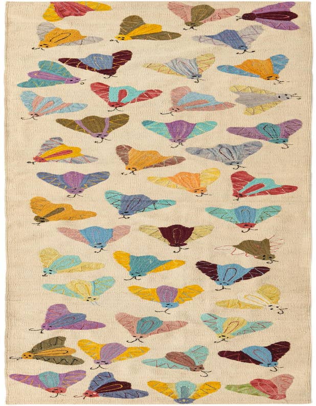 Detail image of 2' 9 x 9' 3 Hand Woven Kilim Suzani Wool Runner Rug