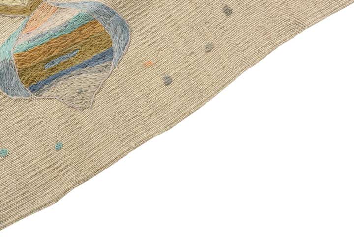 2' 5 x 7' 8 Hand Woven Kilim Suzani Wool Runner Rug