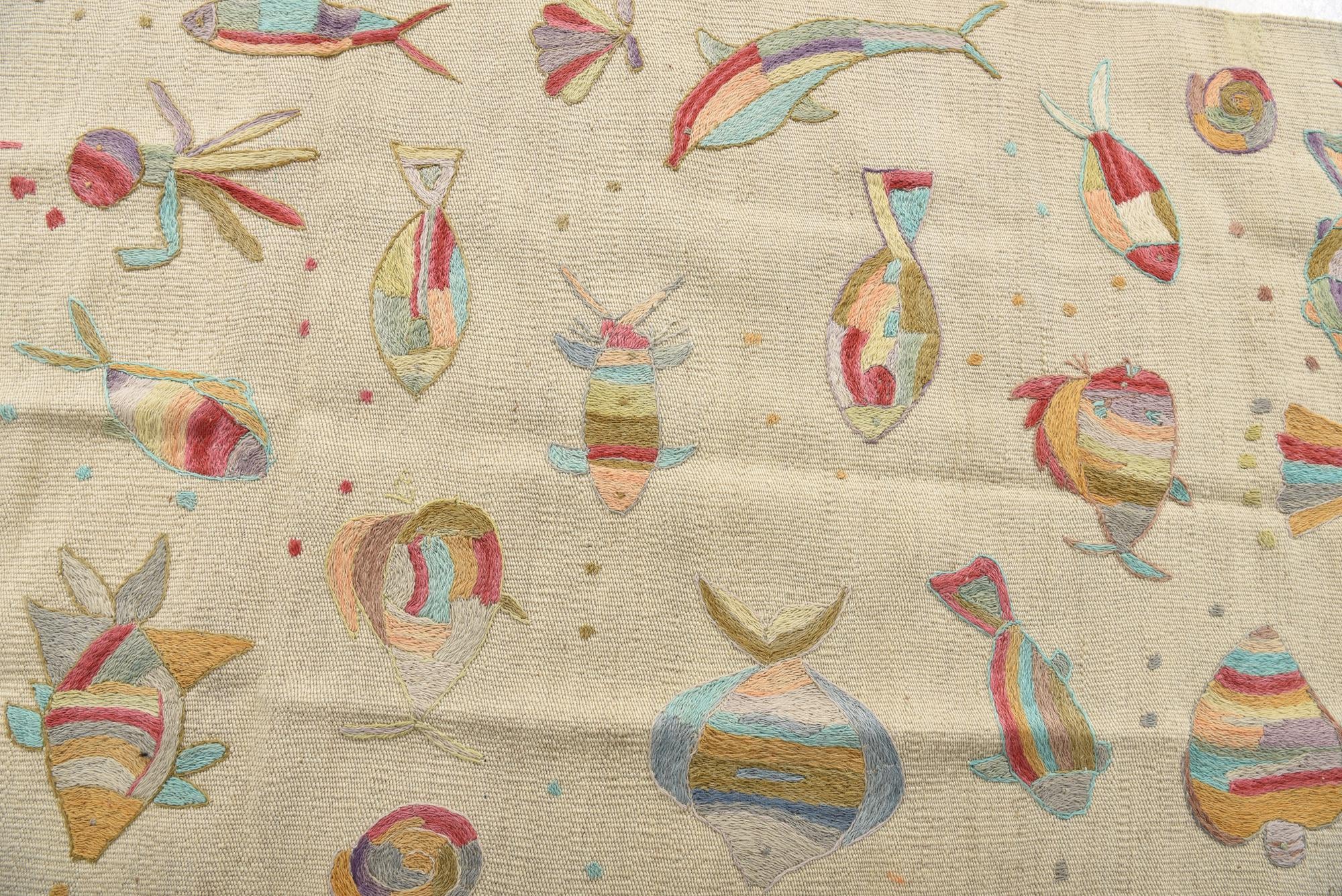 2' 5 x 7' 8 Hand Woven Kilim Suzani Wool Runner Rug