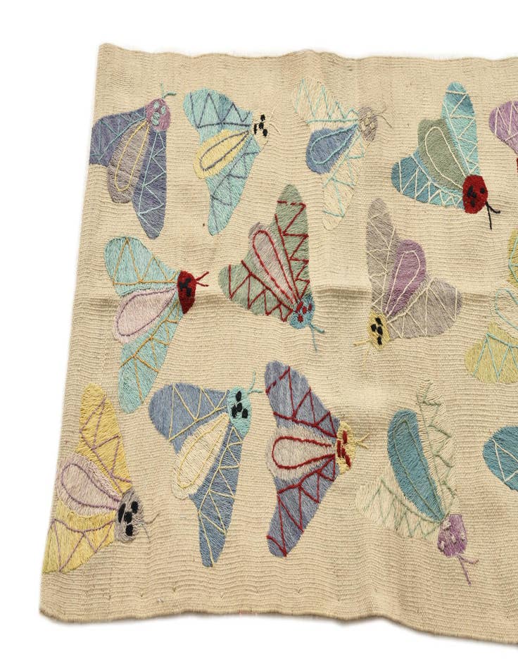 Detail image of 2' 3 x 7' 10  Hand Woven Kilim Suzani Wool Runner Rug