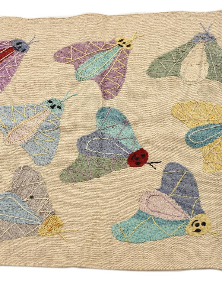 Detail image of 2' 3 x 7' 10  Hand Woven Kilim Suzani Wool Runner Rug