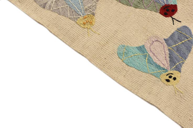 Detail image of 2' 3 x 7' 10 Hand Woven Kilim Suzani Wool Runner Rug