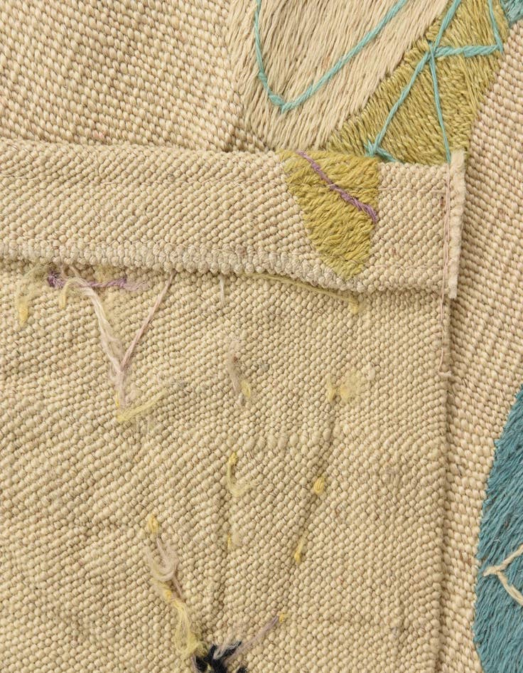 Detail image of 2' 3 x 7' 10  Hand Woven Kilim Suzani Wool Runner Rug