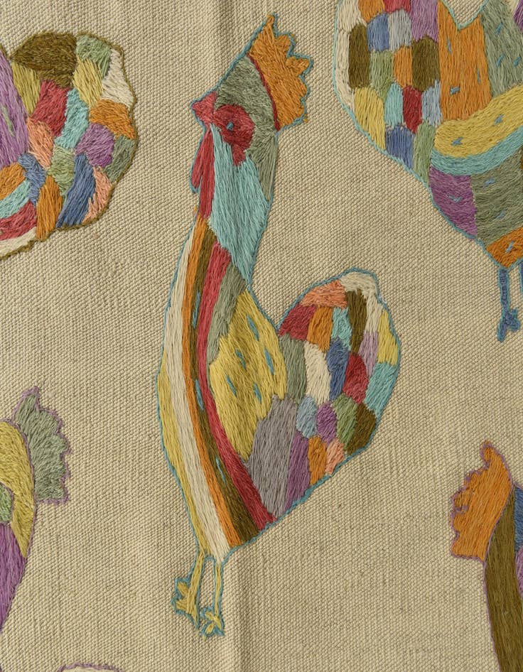 Detail image of 2' 5 x 9' 3  Hand Woven Kilim Suzani Wool Runner Rug