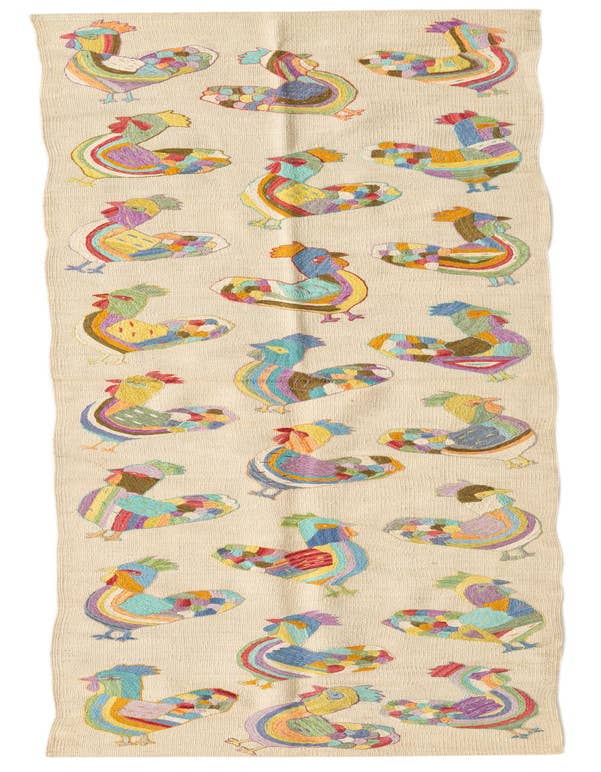 Detail image of 2' 5 x 9' 3 Hand Woven Kilim Suzani Wool Runner Rug