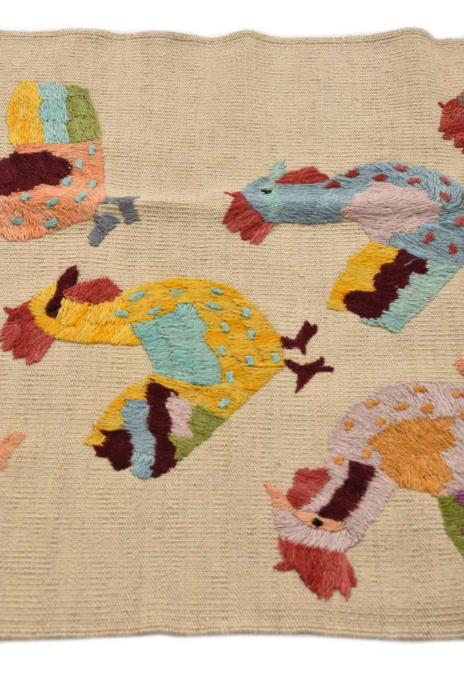 2' 5 x 9' 5 Hand Woven Kilim Suzani Wool Runner Rug