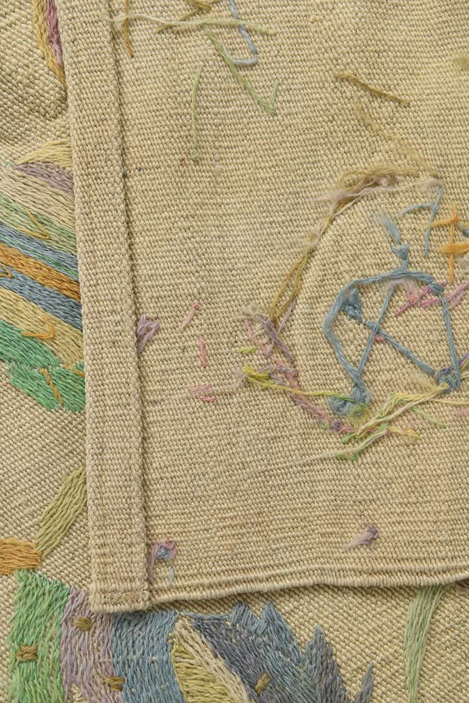 2' 5 x 7' 9 Hand Woven Kilim Suzani Wool Runner Rug