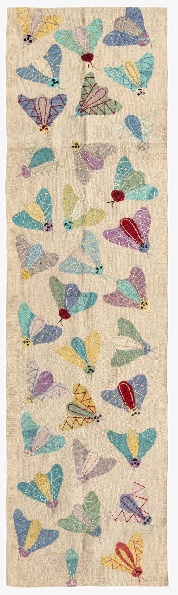 2' 3 x 7' 10  Hand Woven Kilim Suzani Wool Runner Rug