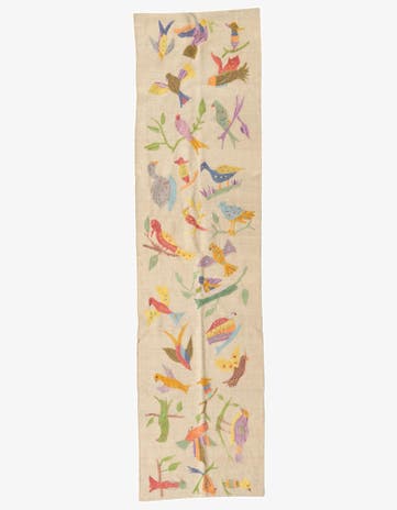 2' 5 x 9' 4 Hand Woven Kilim Suzani Wool Runner Rug