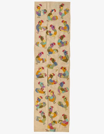 2' 6 x 9' 1 Hand Woven Kilim Suzani Wool Runner Rug