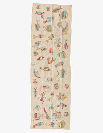 2' 5 x 7' 8 Hand Woven Kilim Suzani Wool Runner Rug