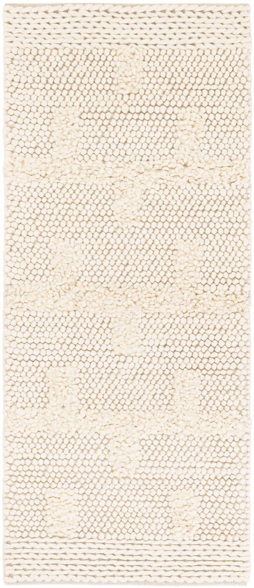 2' x 5' 1 Hand Woven Lana New Zealand Wool Runner Rug