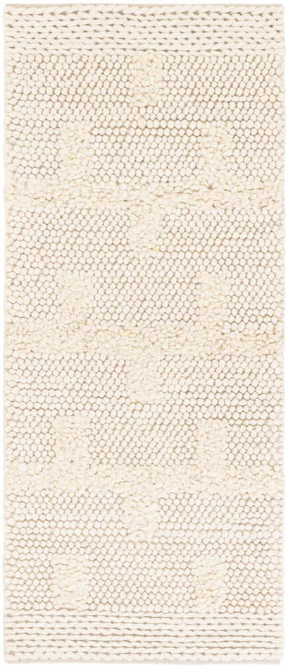 Detail image of 2' x 5' 1 Hand Woven Lana New Zealand Wool Runner Rug