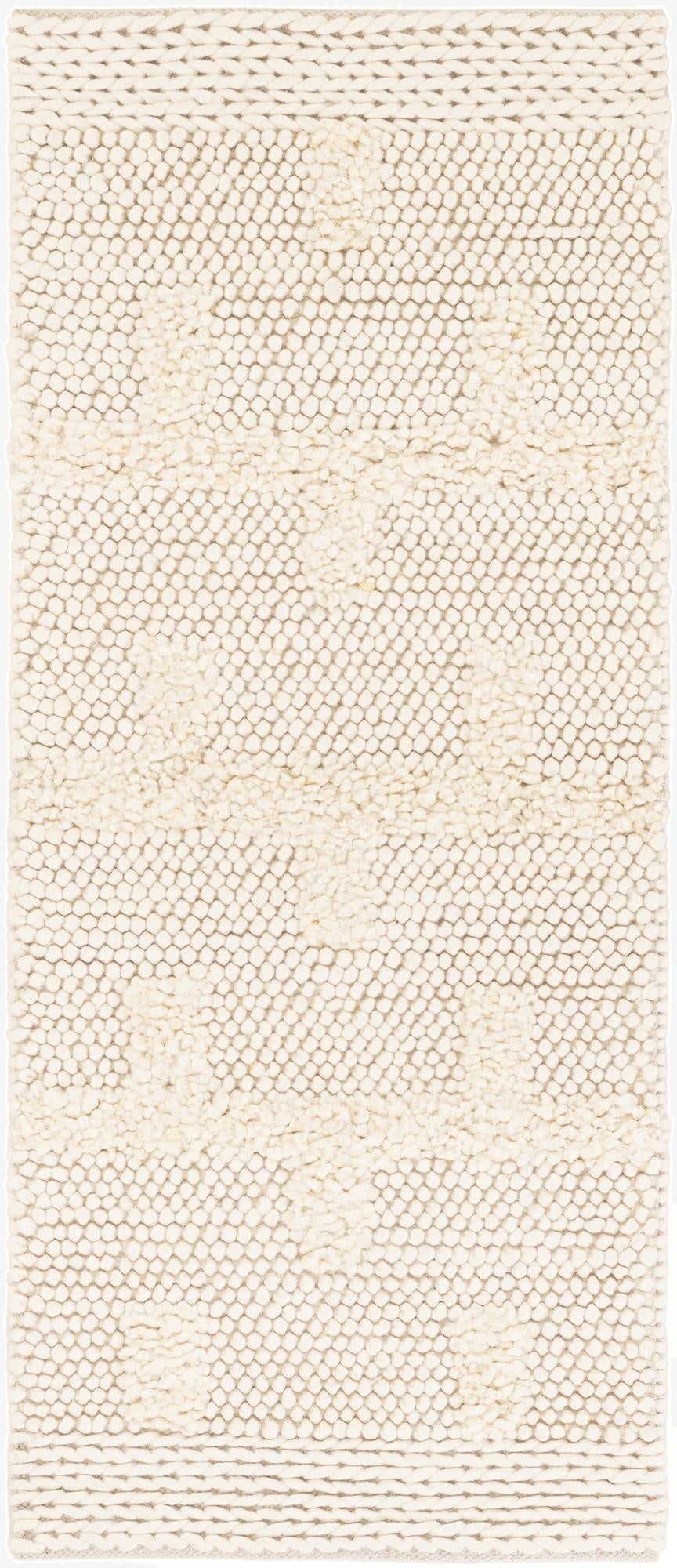 Primary image  2' x 5' 1  Hand Woven Lana New Zealand Wool Runner Rug