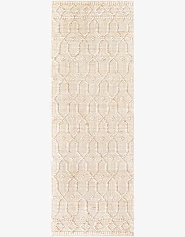Ivory Hand Woven Larsa Jute Runner Rug