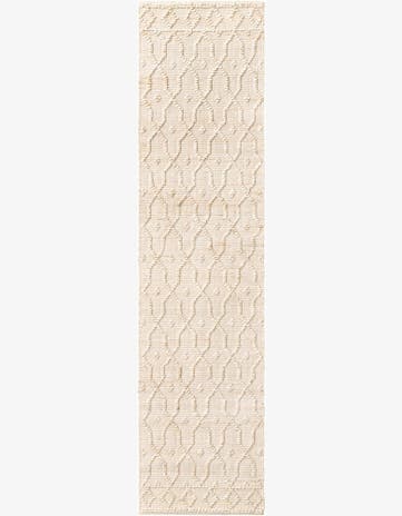 Ivory Hand Woven Larsa Jute Runner Rug