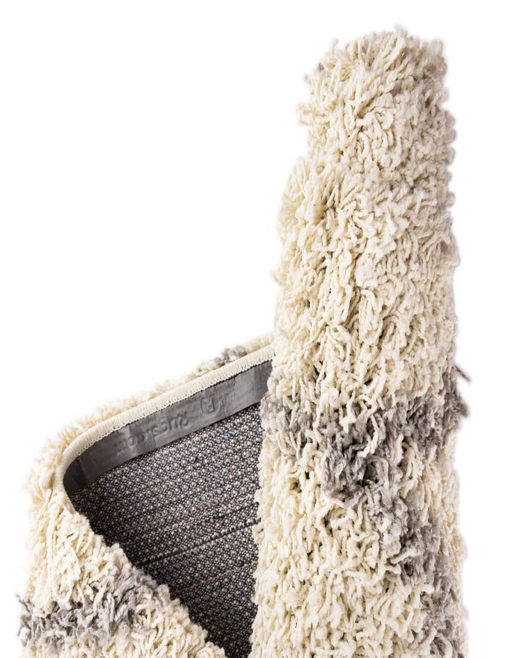 Detail image of 2' x 6' Lattice Shag Runner Rug