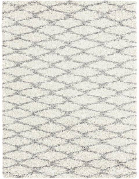 Detail image of 2' 7 x 12' Lattice Shag Runner Rug