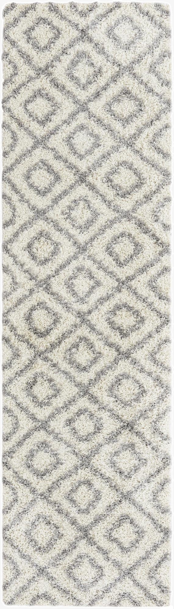 80cm x 305cm Trellis Shag Runner Rug