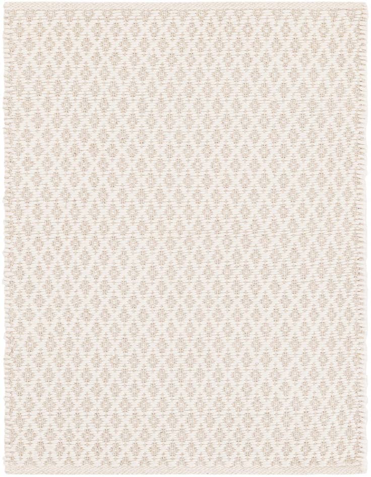 Detail image of 2' x 4' 1 Hand Woven Lattice Wool Runner Rug