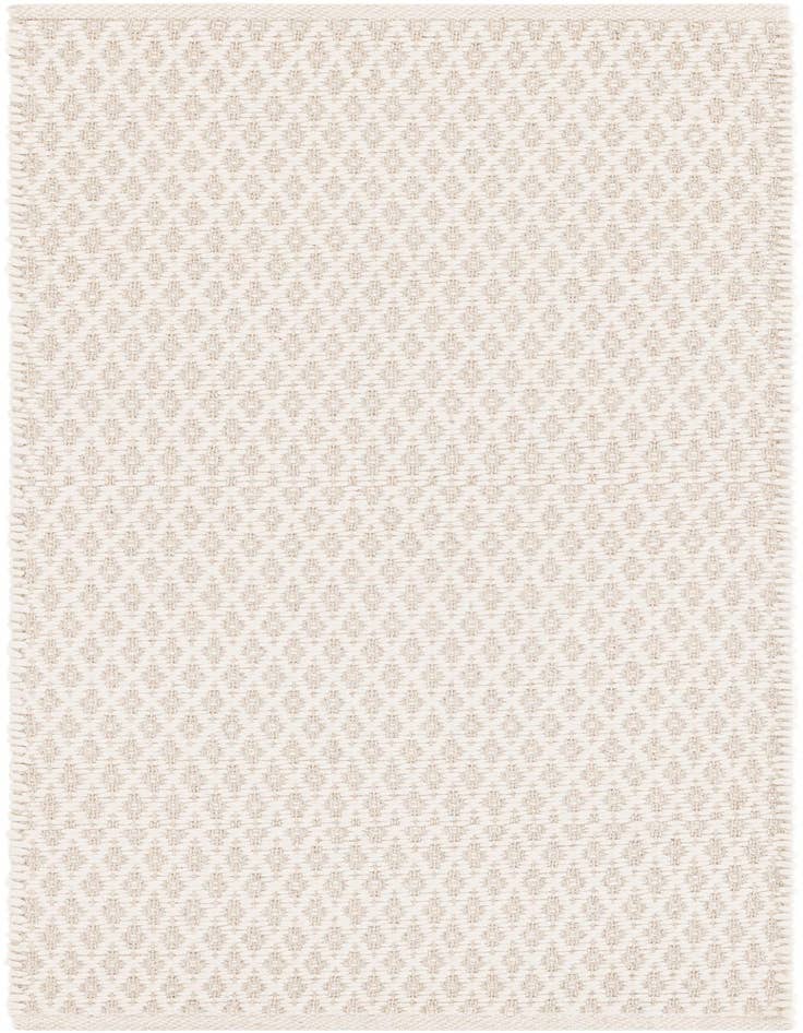 Detail image of 2' x 5' 1 Hand Woven Lattice Wool Runner Rug