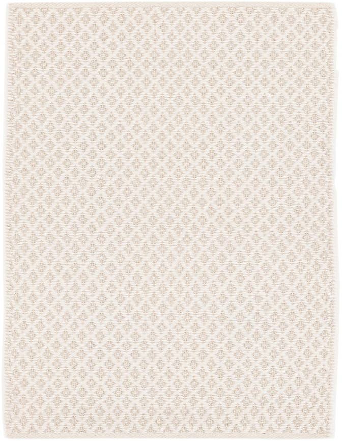 Detail image of 2' x 6' 1 Hand Woven Lattice Wool Runner Rug