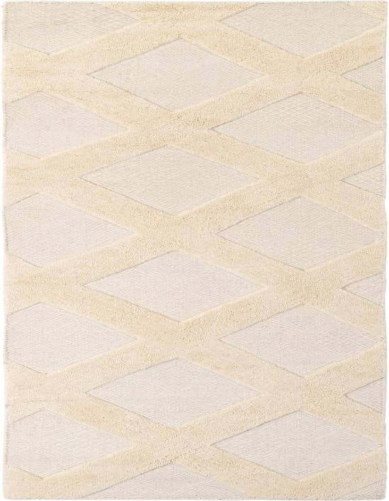 Detail image of 2' 7 x 10' Hand Woven Lattice Wool Runner Rug