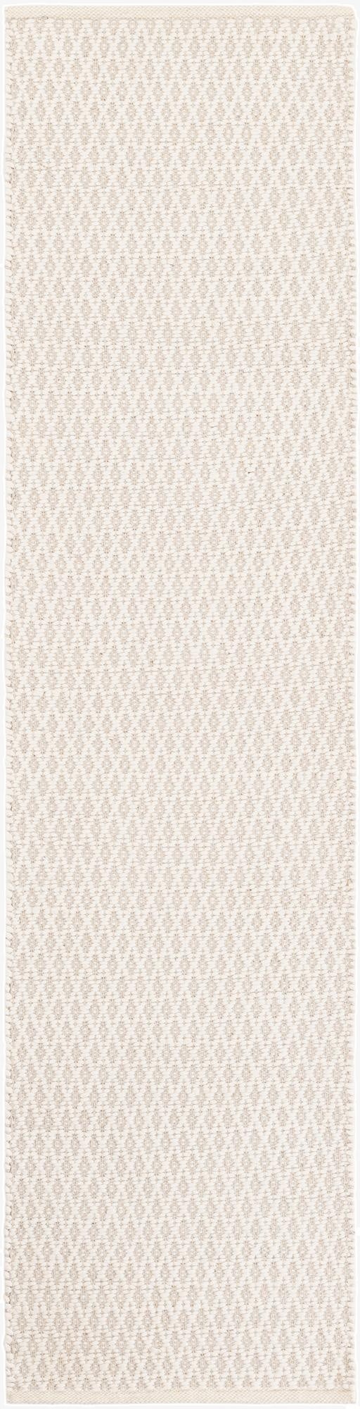 2' x 8'  Hand Woven Lattice Wool Runner Rug