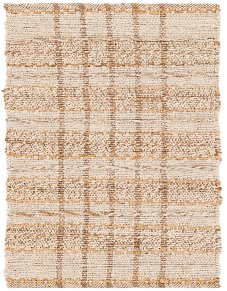 Detail image of 2' x 4' 1 Hand Braided Laurel Handwoven Jute Runner Rug