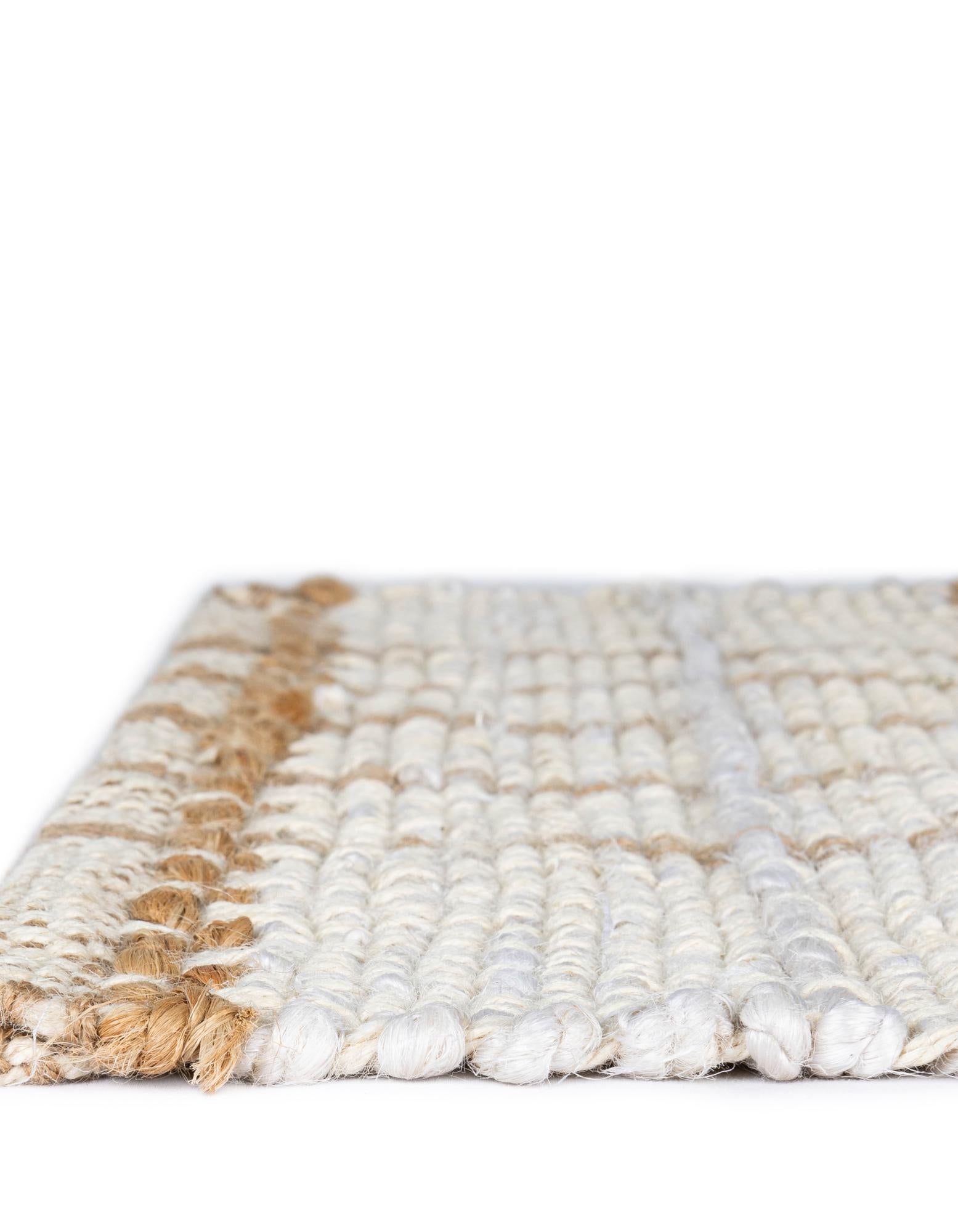 2' 7 x 12' Hand Braided Laurel Handwoven Jute Runner Rug